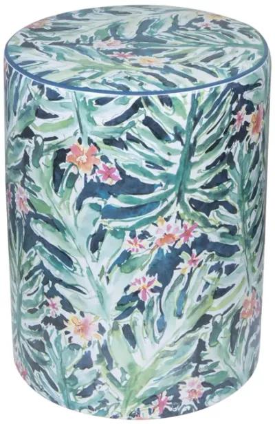 Taurus Ceramic Stool in Garden Print