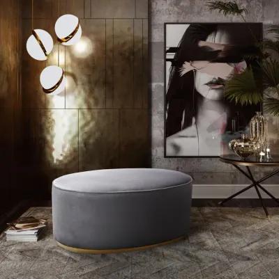 Scarlett Grey Ottoman