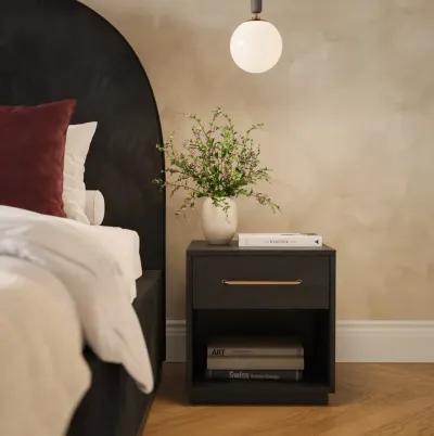 Marlow Black Wood Nightstand