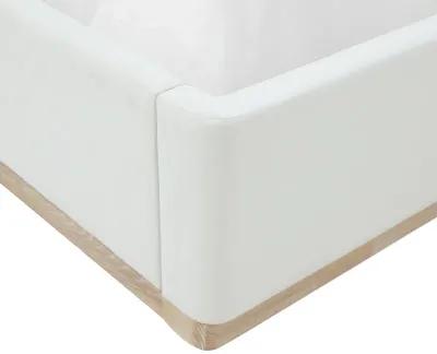 Marlow Cream Velvet Queen Bed