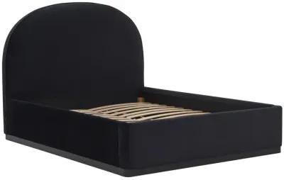 Marlow Black Velvet Queen Bed