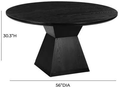 Nolan Black Round Wood Dining Table