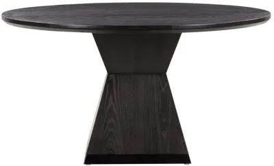 Nolan Black Round Wood Dining Table