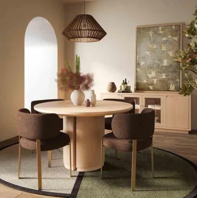 Marlow Natural Wood Round Dining Table