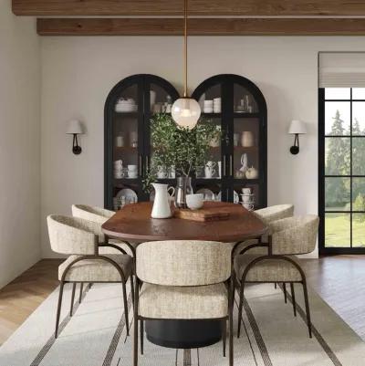 Marlow Black Wood Dining Table