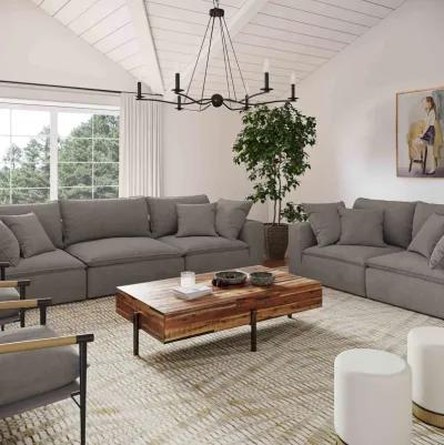 Cali Slate Performance Fabric Modular Loveseat