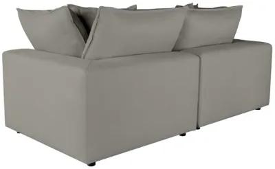 Cali Slate Performance Fabric Modular Loveseat