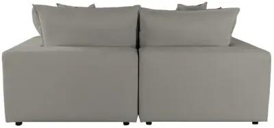 Cali Slate Performance Fabric Modular Loveseat