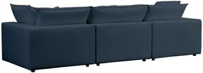 Cali Navy Performance Fabric Modular Sofa