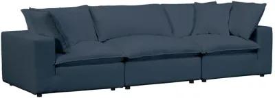 Cali Navy Performance Fabric Modular Sofa