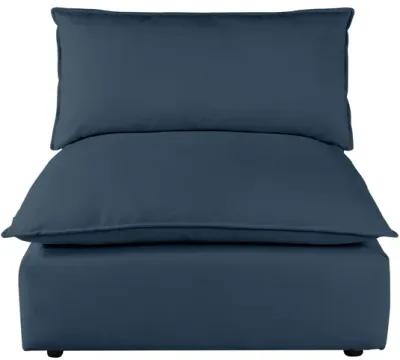 Cali Navy Performance Fabric Armless Chair