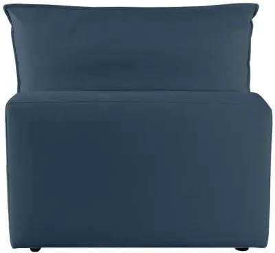 Cali Navy Performance Fabric Armless Chair