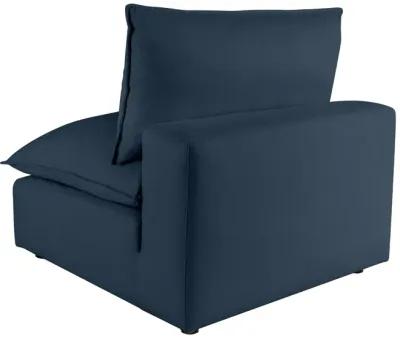 Cali Navy Performance Fabric Armless Chair