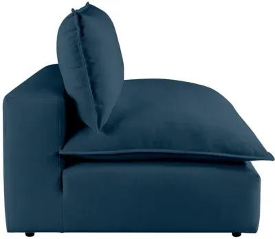 Cali Navy Performance Fabric Armless Chair