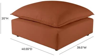 Cali Rust Performance Fabric Ottoman