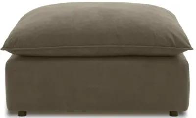 Cali Chocolate Brown Performance Velvet Ottoman