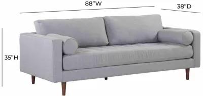 Cave Gray Tweed Sofa