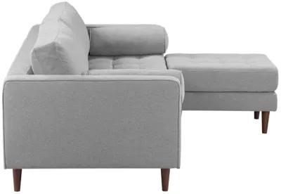 Cave Gray Tweed Sectional