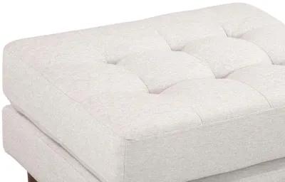 Cave Beige Tweed Ottoman