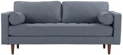 Cave Navy Tweed Loveseat