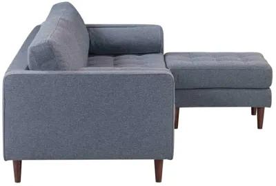 Cave Navy Tweed Sectional