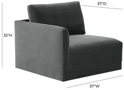 Willow Charcoal LAF Corner Chair