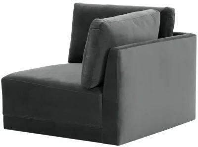 Willow Charcoal Corner Chair