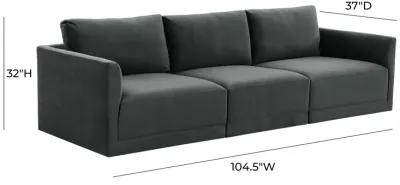 Willow Charcoal Modular Sofa