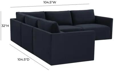 Willow Navy Modular L Sectional