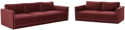 Willow Berry Red Modular Sofa