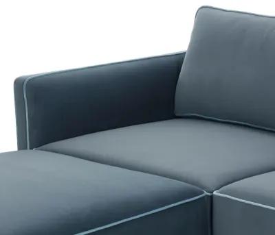 Willow Misty Blue Modular Sectional