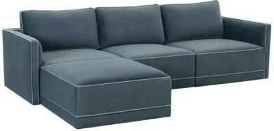 Willow Misty Blue Modular Sectional