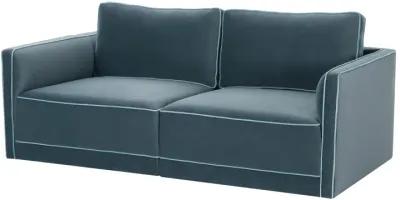 Willow Misty Blue Modular Loveseat