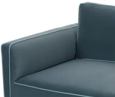 Willow Misty Blue Modular Loveseat