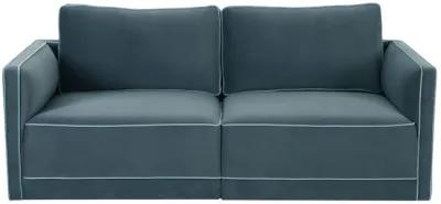 Willow Misty Blue Modular Loveseat