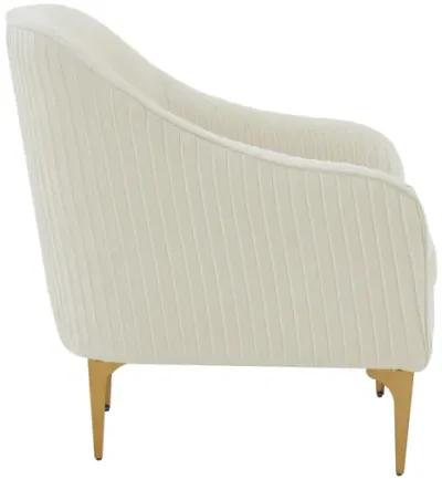 Serena Cream Velvet Accent Chair