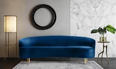 Baila Navy Velvet Sofa