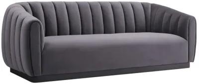 Arno Grey Velvet Sofa