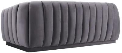 Arno Grey Velvet Sofa