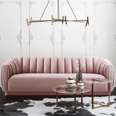 Arno Mauve Velvet Sofa