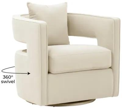 Kennedy Cream Swivel Chair