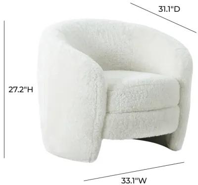 Dakota Faux Shearling Armchair