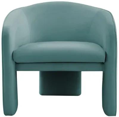 Marla Sea Blue Velvet Accent Chair