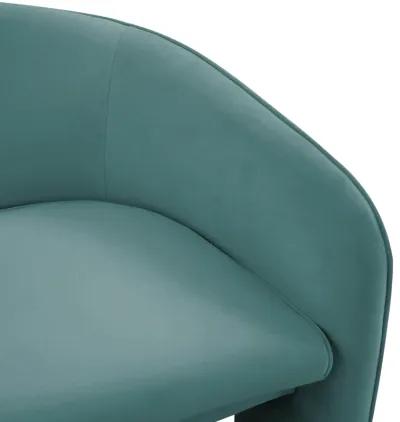 Marla Sea Blue Velvet Accent Chair