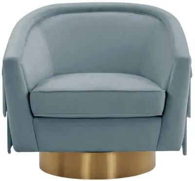 Flapper Bluestone Swivel Chair