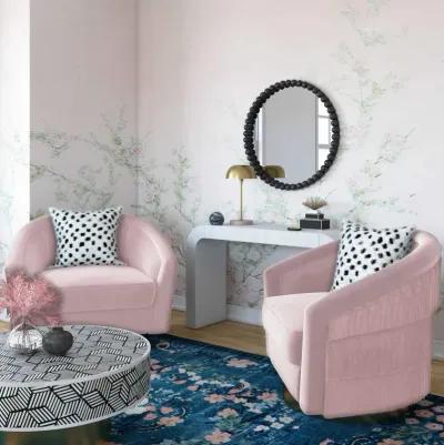 Flapper Blush Swivel Chair