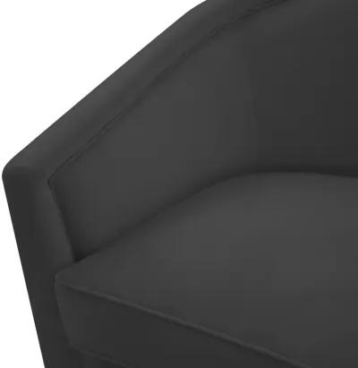 Flapper Black Swivel Chair