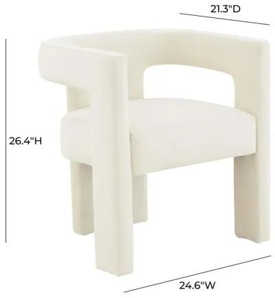 Sloane Cream Velvet Chair