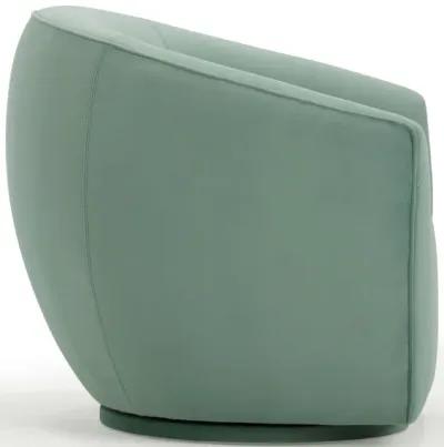 Jordan Sea Blue Velvet Swivel Chair