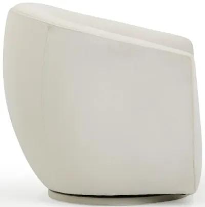 Jordan Cream Velvet Swivel Chair